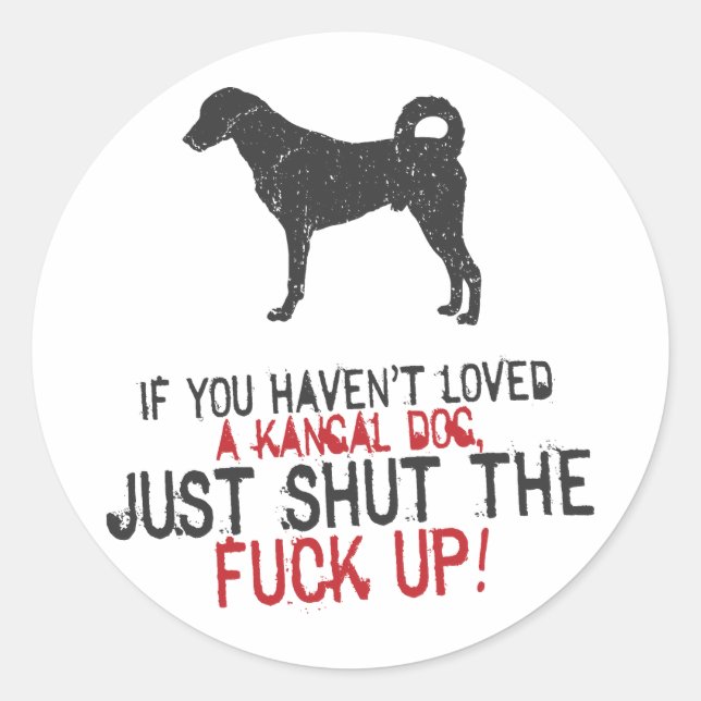 Kangal Dog Classic Round Sticker (Front)