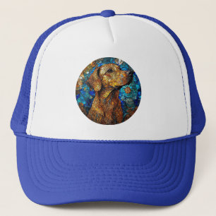 Kangal dog Colourful Stained Glass Mosaic Trucker Hat