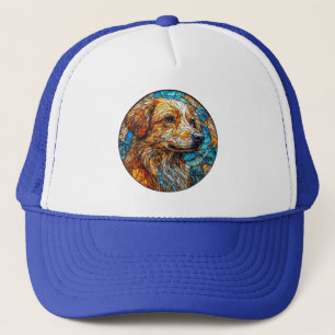 Kangal dog Colourful Stained Glass Mosaic Trucker Hat