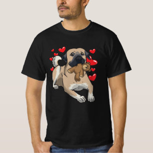 Kangal dog with stuffed animal and many hearts T-Shirt