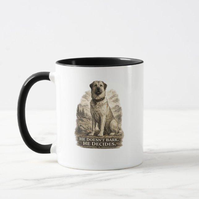 Kangal – He Doesn’t Bark He Decides Mug (Left)
