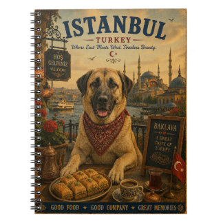 Kangal in Istanbul Vintage Travel Art Notebook