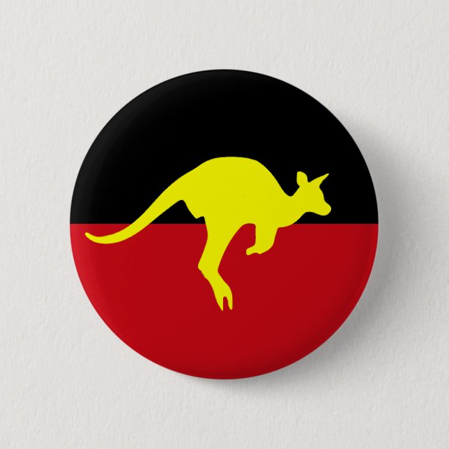 Kangaroo 6 Cm Round Badge (Front)