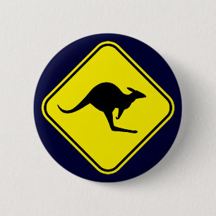 Kangaroo 6 Cm Round Badge