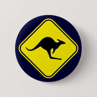 Kangaroo 6 Cm Round Badge