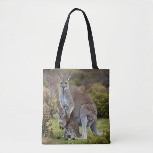 Kangaroo and Joey Tote Bag