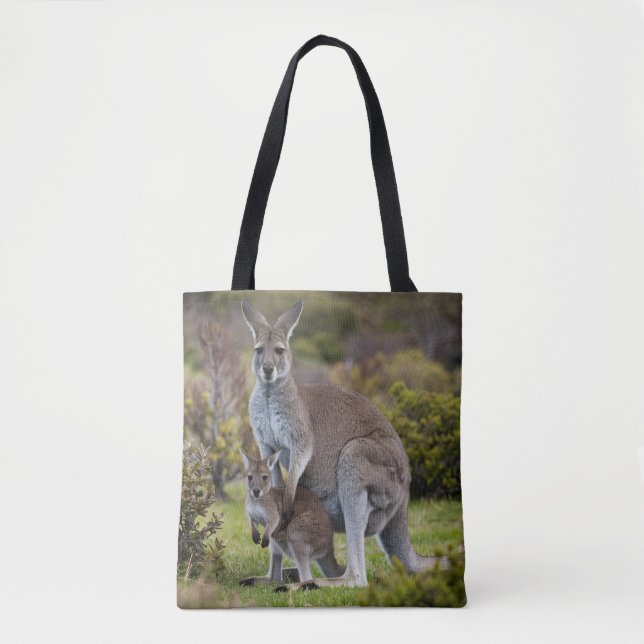 Kangaroo and Joey Tote Bag (Front)