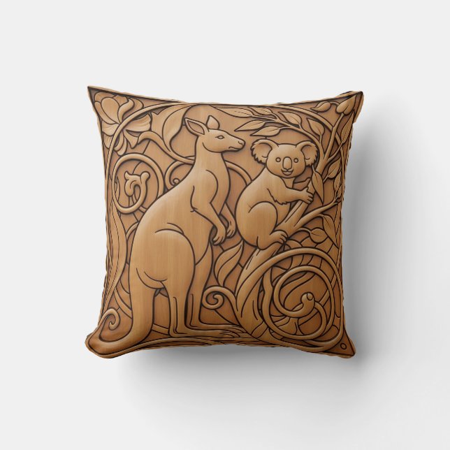 Kangaroo and Koala Cushion (Front)