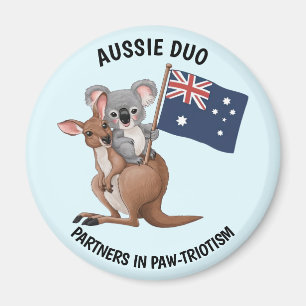 Kangaroo and Koala Magnet