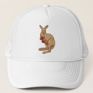 Kangaroo as Boxer with Boxing gloves Trucker Hat