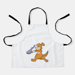 Kangaroo as Cook with Pan Apron
