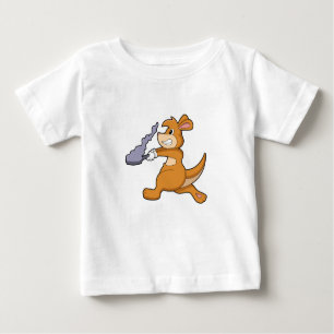 Kangaroo as Cook with Pan Baby T-Shirt