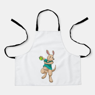 Kangaroo as Handball player with Handball Apron