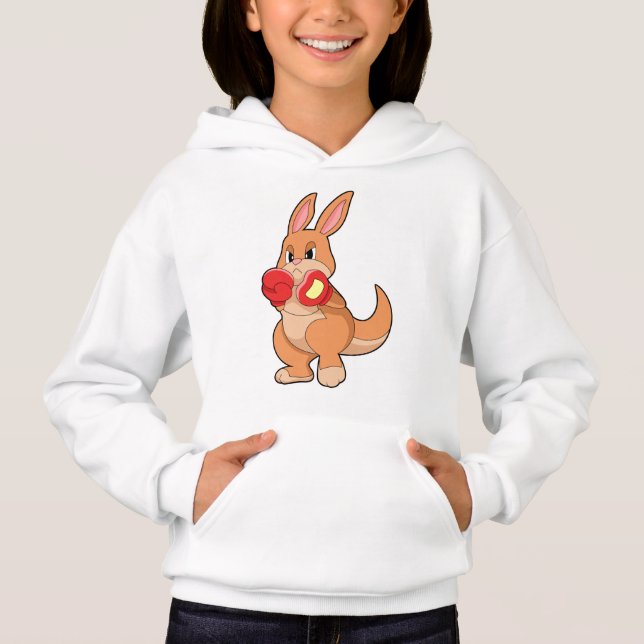 Kangaroo at Boxing with Boxing gloves (Front)