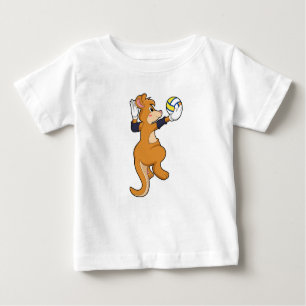Kangaroo at Volleyball Sports Baby T-Shirt