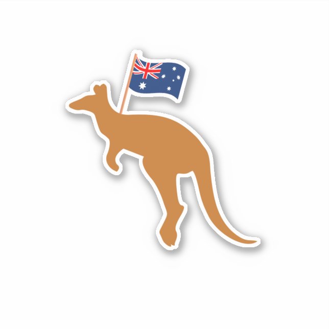 kangaroo australia flag (Front)