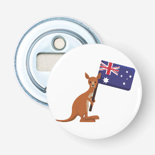 kangaroo australia flag bottle opener