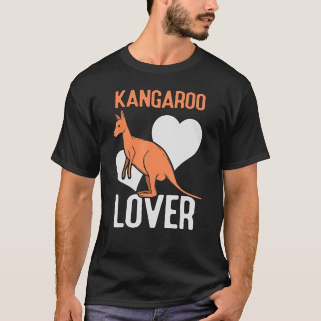 Kangaroo  Australia Kangaroos Animal T-Shirt (Front)