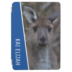 Kangaroo Australia Portrait Photo, Blue Boys iPad  iPad Air Cover