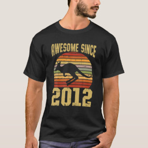 Kangaroo Awesome Since 2012 10Th Birthday 10 Years T-Shirt