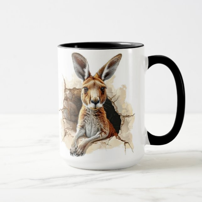kangaroo background   mug (Right)