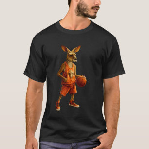 Kangaroo Basketball Basketball Player Kangaroo T-Shirt