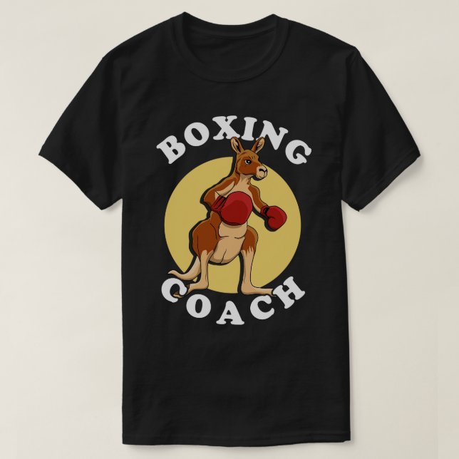 Kangaroo Boxing Coach T-Shirt (Design Front)