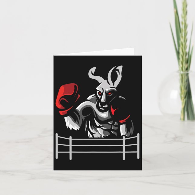 Kangaroo - Boxing Kickboxer Boxer Kickboxing Fan  Card (Front)