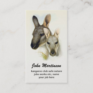 kangaroo business card