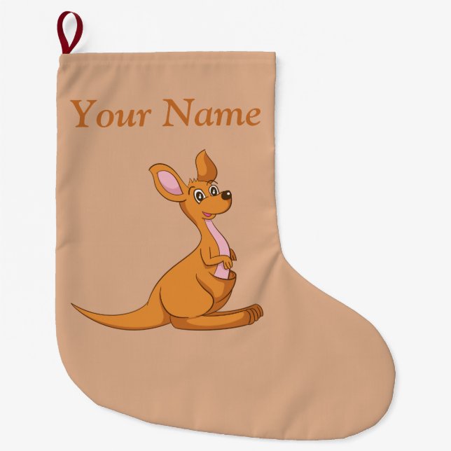 Kangaroo Christmas Stocking (Front)