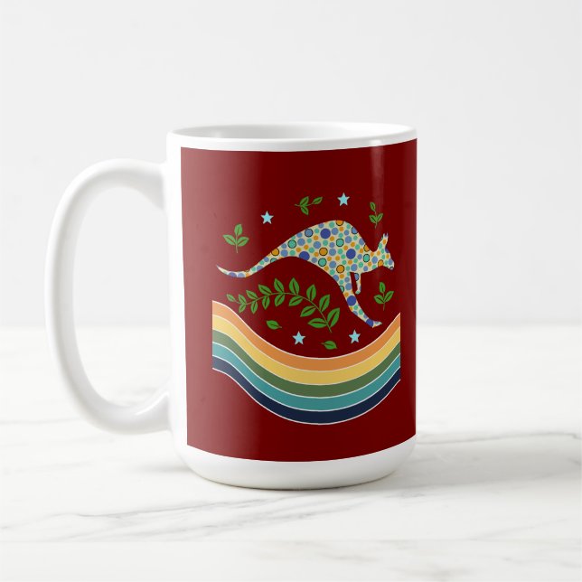 kangaroo coffee mug (Left)