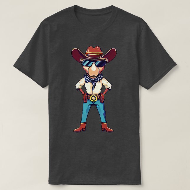 Kangaroo Cowboy T-Shirt (Design Front)