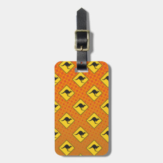 Kangaroo Crossing Luggage Tag