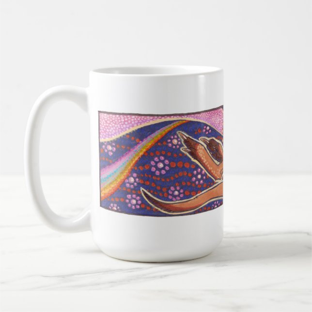 Kangaroo Dreaming the Dawn Coffee Mug (Left)