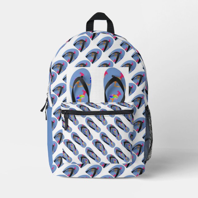 Kangaroo Flip Flops Kids  Printed Backpack (Front)
