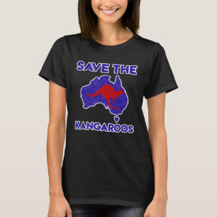 Kangaroo for men and women Save the Kangaroos T-Shirt