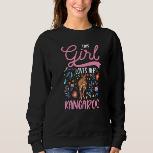 Kangaroo Girl Australia Australian Kangaroo Premiu Sweatshirt