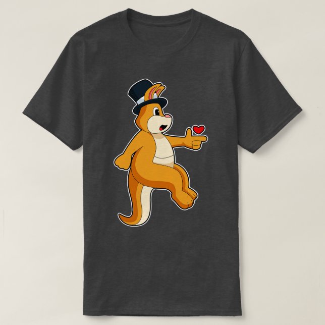 Kangaroo Groom Cylinder Wedding T-Shirt (Design Front)