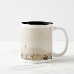 Kangaroo Hunt Two-Tone Coffee Mug