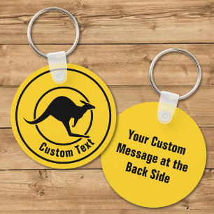 Kangaroo Icon Keychain
