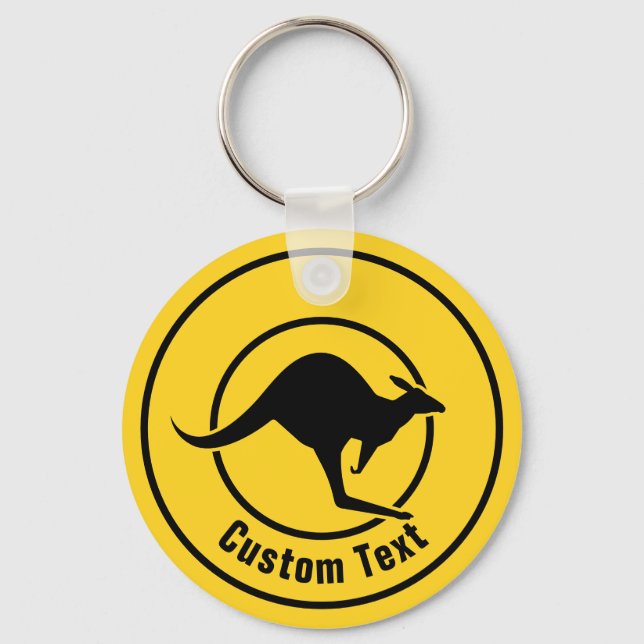 Kangaroo Icon Keychain (Front)