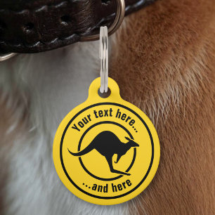 Kangaroo Icon Pet Tag