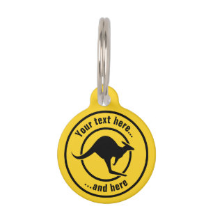 Kangaroo Icon Pet Tag