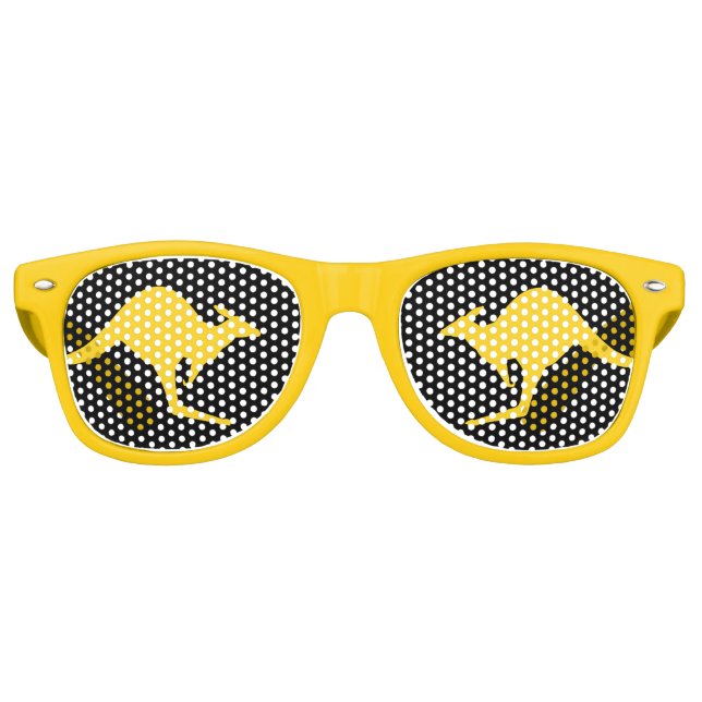 Kangaroo Icon Retro Sunglasses (Front)
