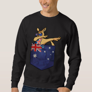 Kangaroo In Your Pocket Australia Flag  Australia Sweatshirt