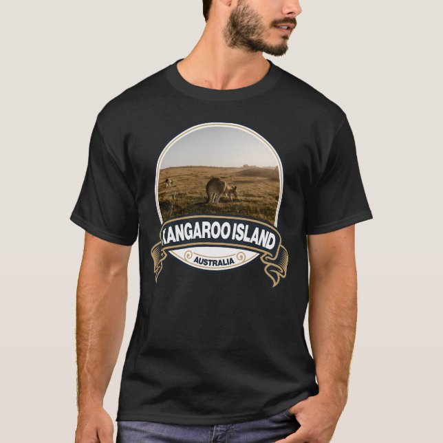 Kangaroo Island Australia Travel Badge T-Shirt (Front)