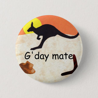 Kangaroo Jillo 6 Cm Round Badge