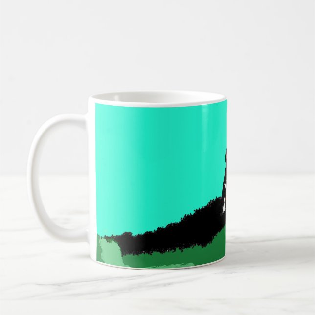 Kangaroo jump coffee mug (Left)