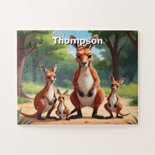Kangaroo Kingdom Personalised Jigsaw Puzzle