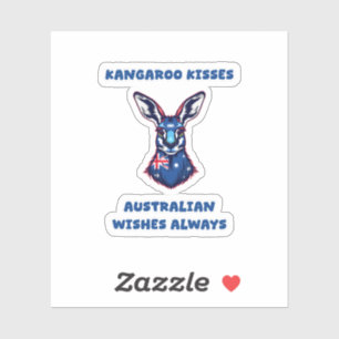 Kangaroo Kisses Australian Wishes Cute Animal Love